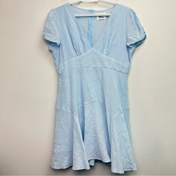 Princess Polly The Sting Mini Dress Size 8 Baby Blue - Picture 4 of 9